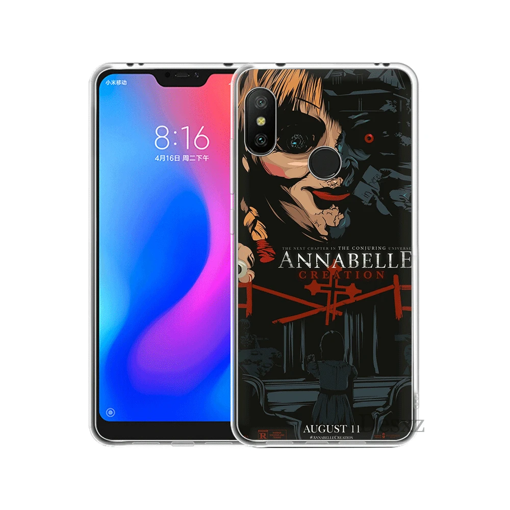 Мягкий ТПУ чехол для xiaomi Redmi Note 4 4X5 6 5A Pro Prime Annabelle Creation Horror | Мобильные телефоны и