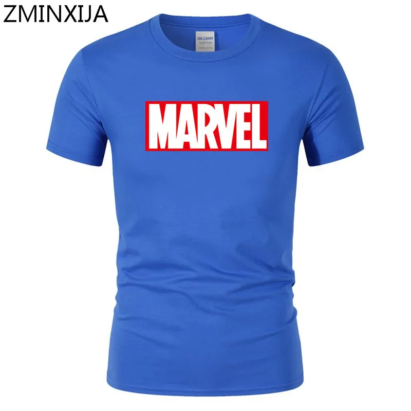 2018 Новая мода MARVEL Футболка мужская хлопковая с короткими рукавами Повседневная