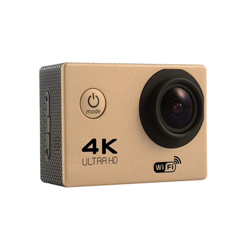 gold Ультра 4K Full HD 1080P Водонепроницаемая DVR камера WiFi Cam видеокамера DV action - Цвет: gold