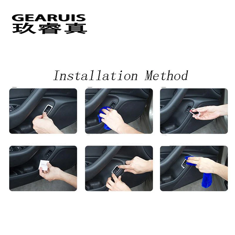 

Car styling Trunk Switch Button Decoration Cover Sitcker Trim for Audi A6 C7 2012-2018 interior stainless steel Auto accessories