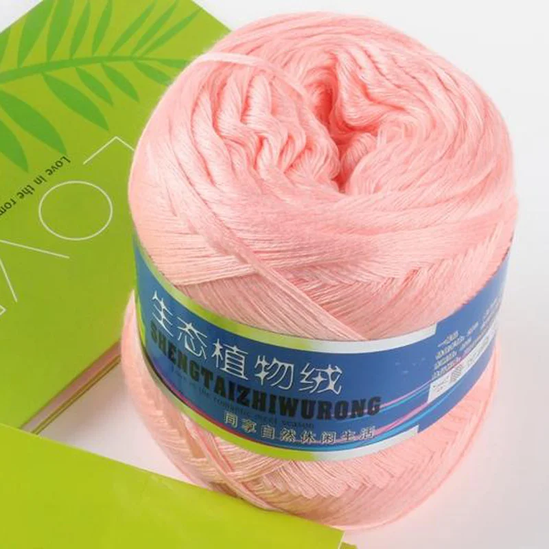 400 г/пакет мерсеризованная линия хлопчатобумажная пряжа ледяной шелк хлопок