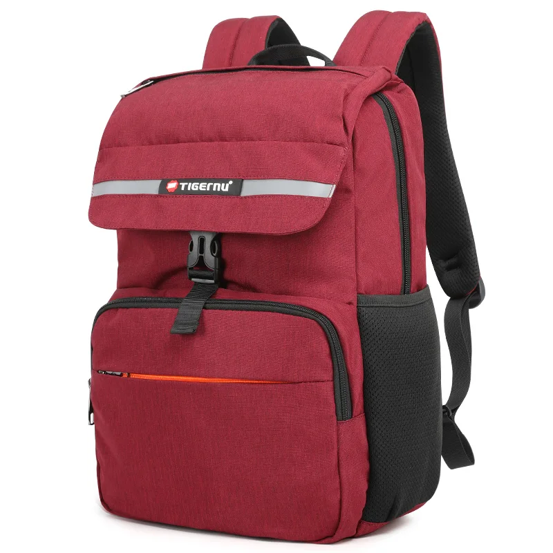 Red Tigernu Light Weight Backpack Schoolbag Anti Theft Backpack Women Men Back Pack School Bags For Teenage Girls Boys New - Цвет: Red