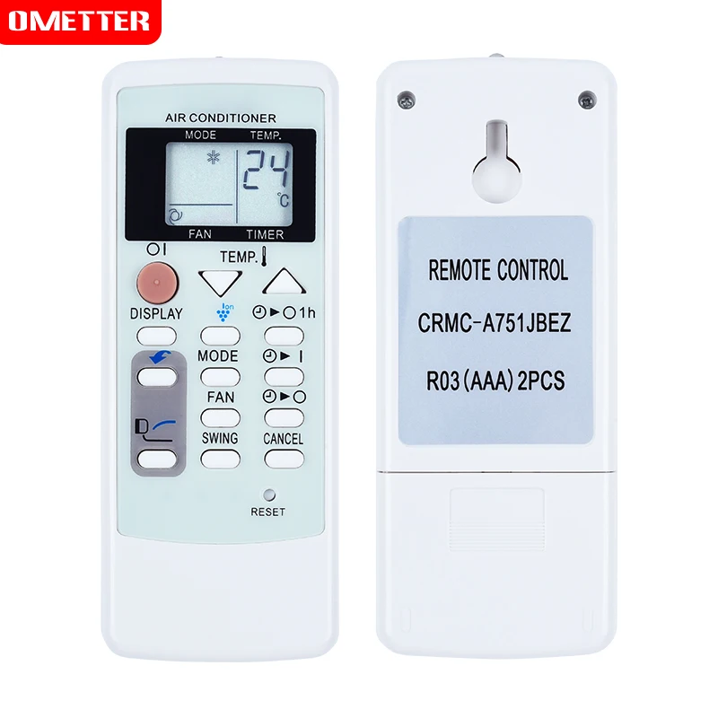 

A/C Air Conditioner Conditioning Remote Control Suitable for Sharp CRMC-A751JBEZ No Heating Function