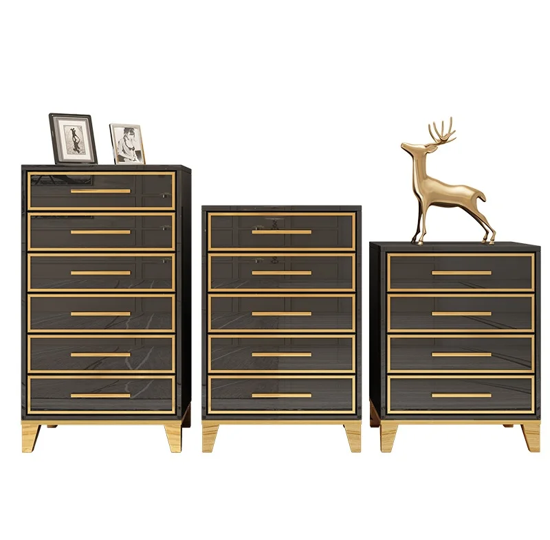 Chester ящики/позолоченные шкафы с выдвижными ящиками 3 шт. в упаковке/черные или