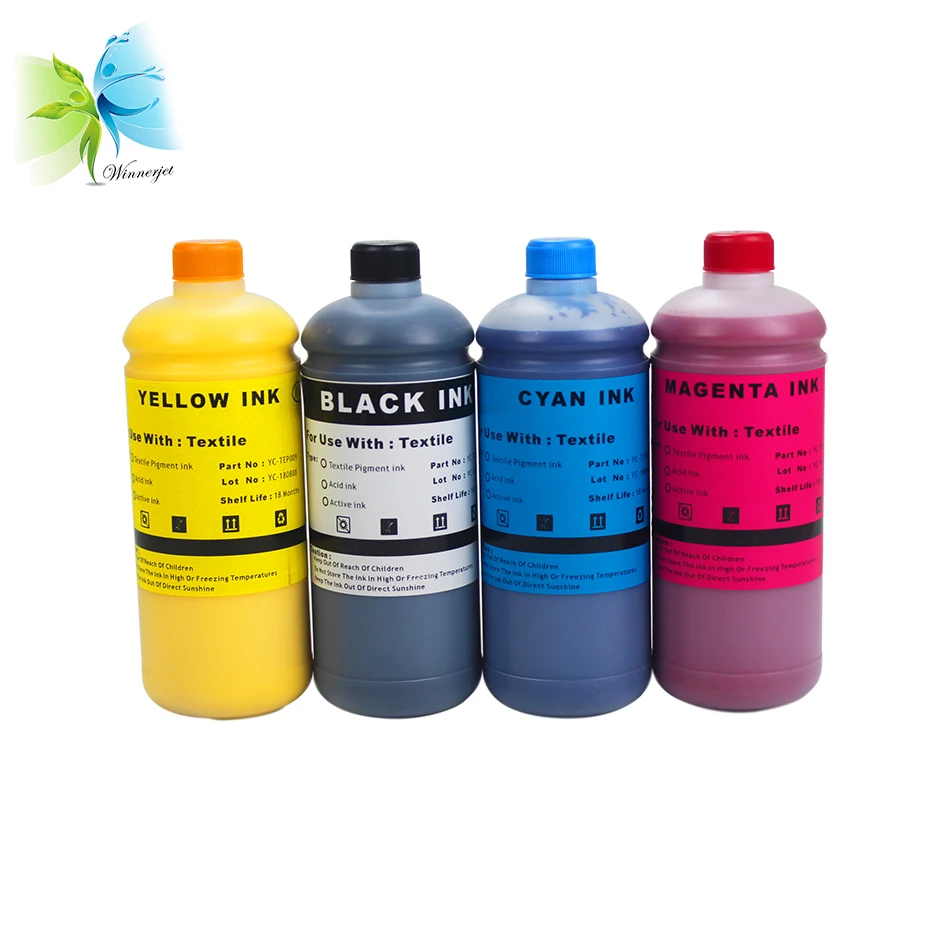 Winnerjet 4 цвета оптом DTG чернила для текстиля для Epson surecolor F2000 принтер+ предварительная обработка жидкости