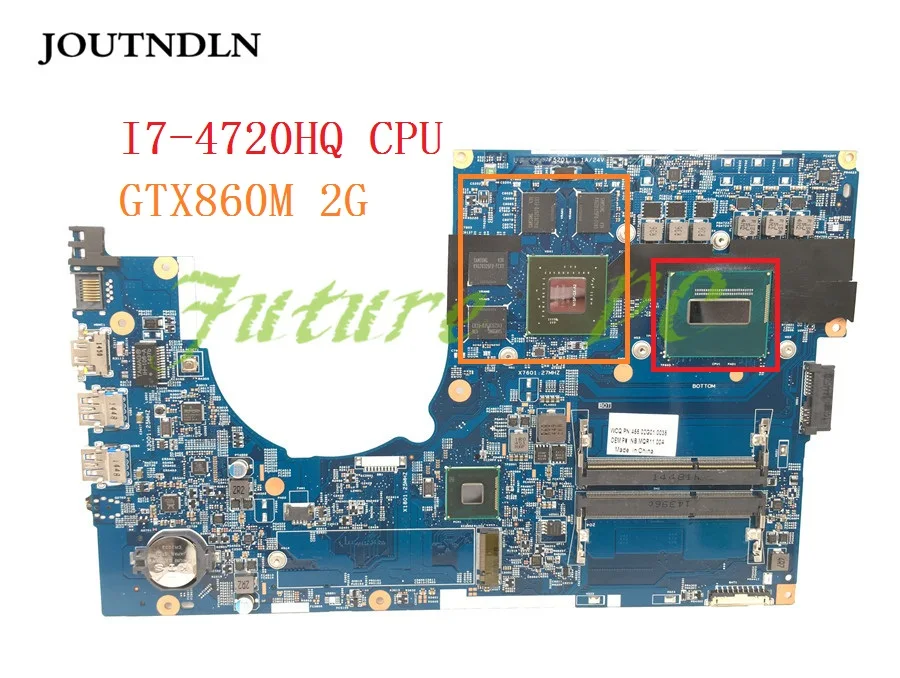 JOUTNDLN для Acer aspire VN7 791 791G материнская плата ноутбука NBMQR1100A 448.02G07.001M w/ I7 4720HQ CPU и GTX860M 2G