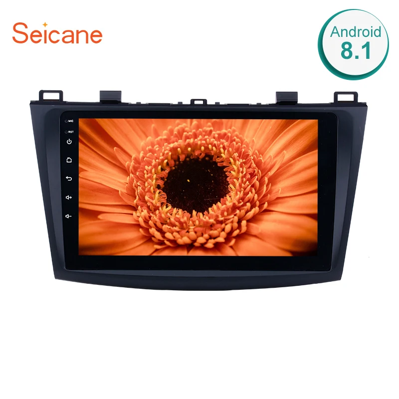 Seicane для 2009 2010 2011 2012 MAZDA 3 Авто стерео блок мультимедиа 9 дюймов четырехъядерный Android 8,1 HD сенсорный экран gps навигация