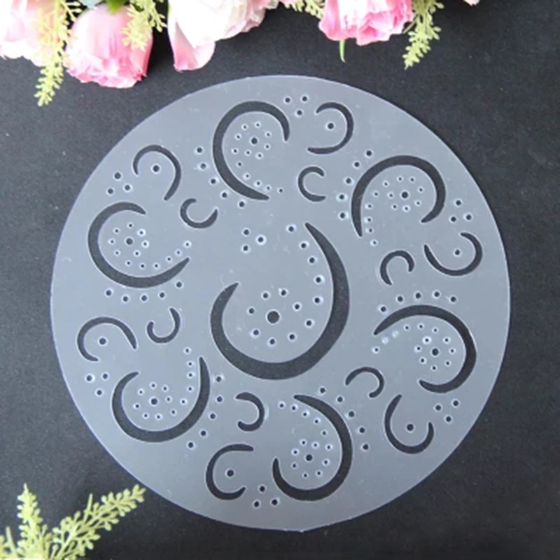 Творческие трафареты для торта 4 шт./компл. с цветами сердечком день рождения