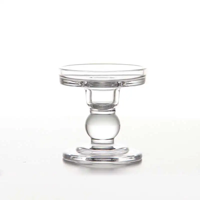 Height 3.46 inch 1 шт. 3/4/5 В Стекло подсвечник для свечи Ретро Стекло подсвечник Романтический вечерние ужин Свадебные украшения домашнего декора - Цвет: Height 3.46 inch