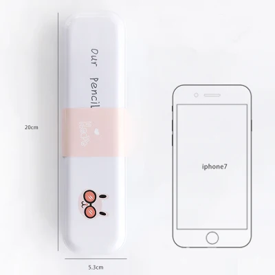 Kawaii Железный карандашная сумка пенал из ткани чехол пенал для карандашей школьные офисные принадлежности, ручки карандаши письменные принадлежности Карандаш Чехол Papelaria - Цвет: Plum