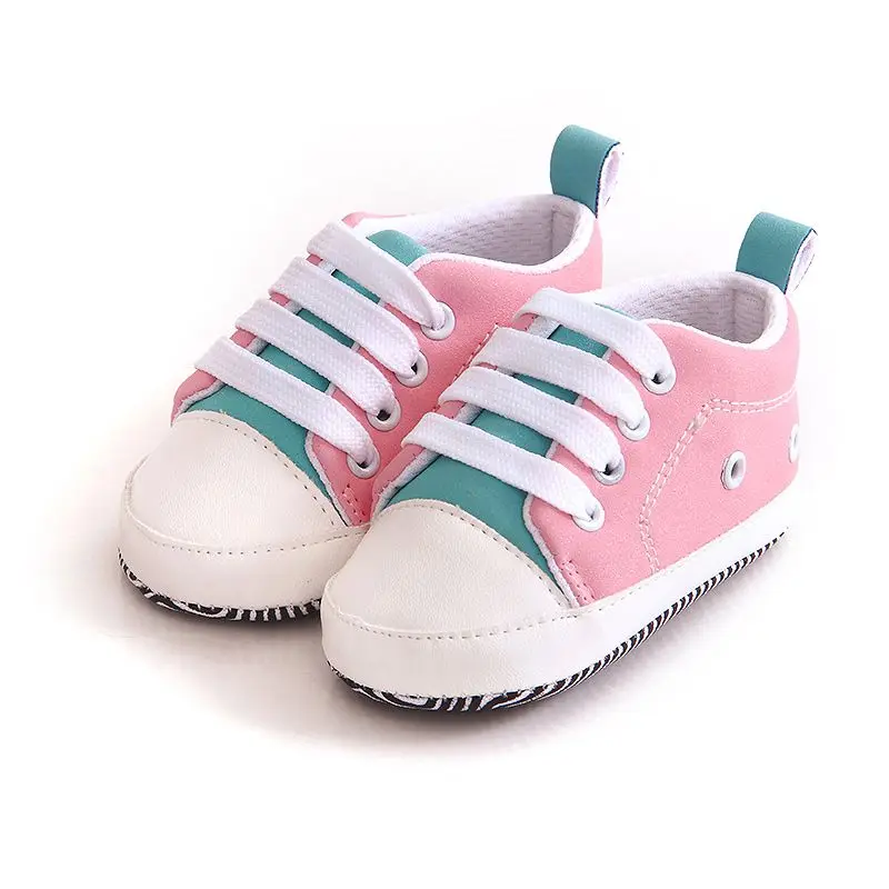 

Winter Autumn First Walkers Baby Sneakers Newborn Baby Crib Shoes Girls Toddler Laces Soft Sole Shallow Shoes y13