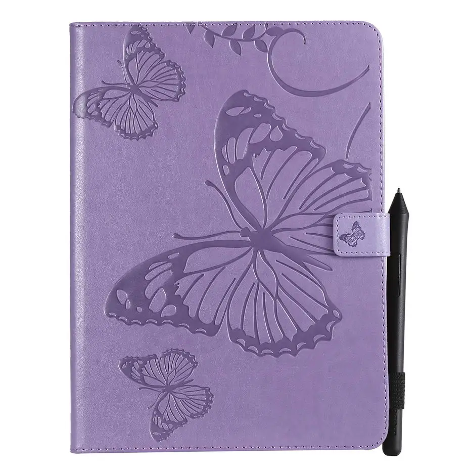 3D Butterfly Flip Case For iPad Pro 11&quot (2018) Tablet Funda New 11 inch 2018 PU Leather Cover Stand Shell +Film+Pen | Компьютеры и