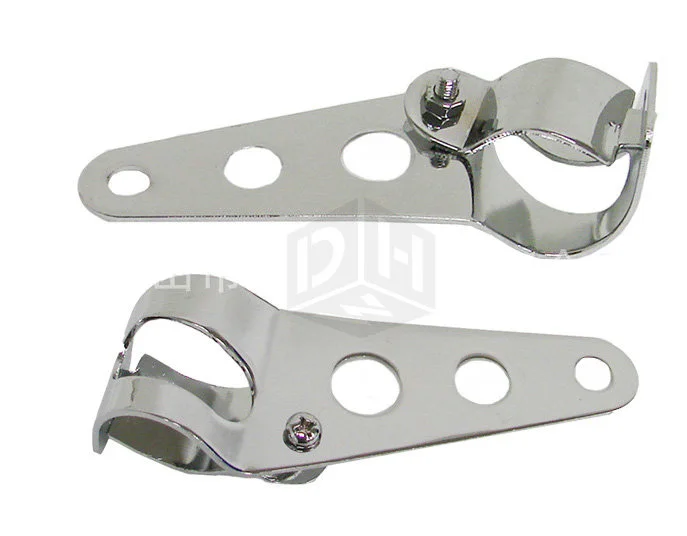 Черный фар Монтажный кронштейн регулируемый зажим для крепления вилки Мотоцикл