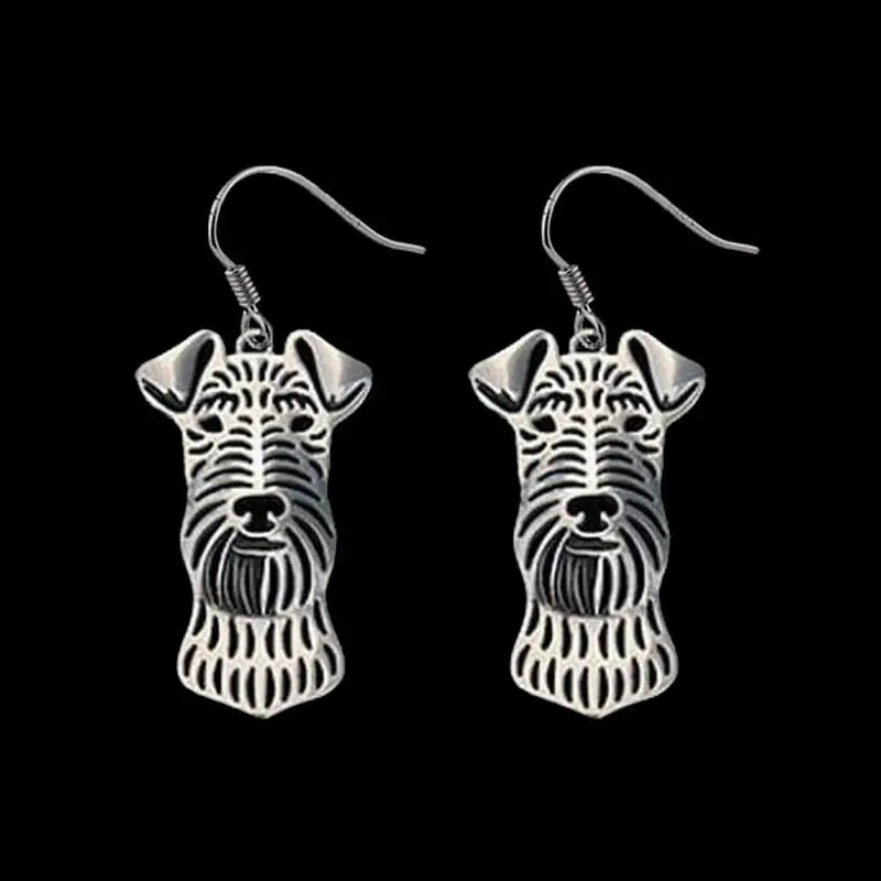 Женские металлические серьги подвески популярные модели Airedale Terrier|earrings drops|earrings