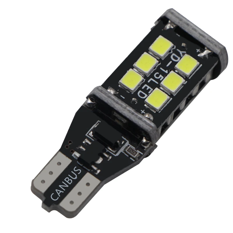 1 шт. T15 W16W WY16W 15 SMD 2835 Светодиодный CANBUS без ошибок Автомобильный задний фонарь