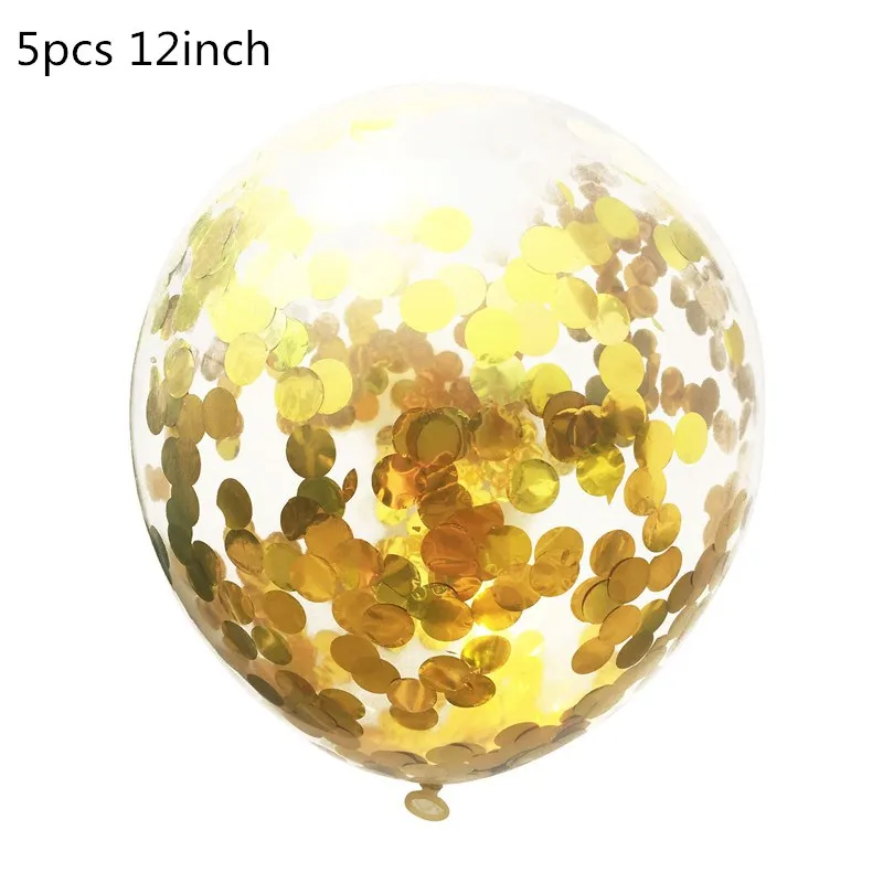 5pcs goldconfetti 11 трубок держатель воздушных шаров колонна-подставка прозрачный пластиковый шар палочка День Рождения украшения Детские свадебные шары Декор - Цвет: 5pcs goldconfetti
