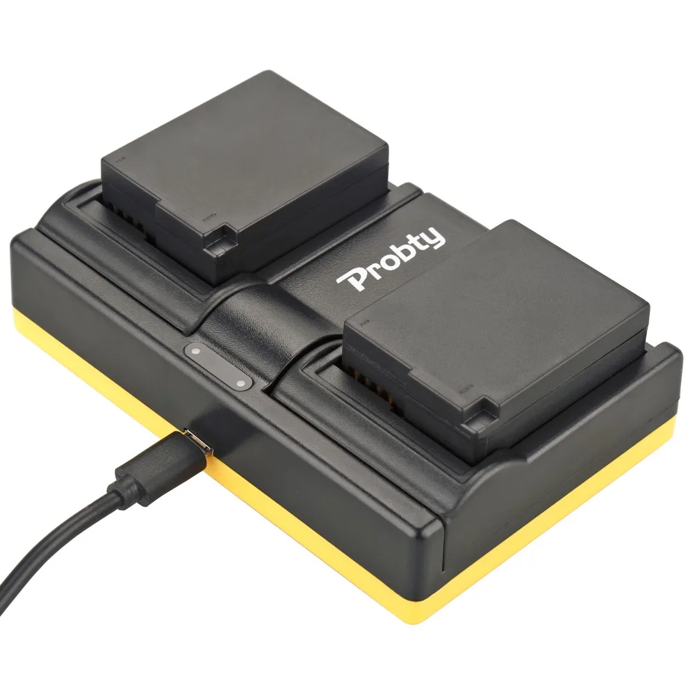Probty DMW BLC12 ДМВ USB Dual Батарея Зарядное устройство для цифрового фотоаппарата Panasonic G5
