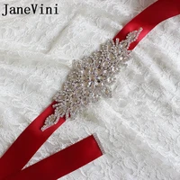 janevini luxury crystal rhinestones wedding belts and sashes silver jeweled bridal sash bridesmaid dresses belt diamond ribbon
