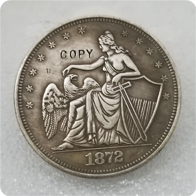 Копия копии 1872$1 амазонский доллар, Judd-1206, Pollock-1346 КОПИЯ