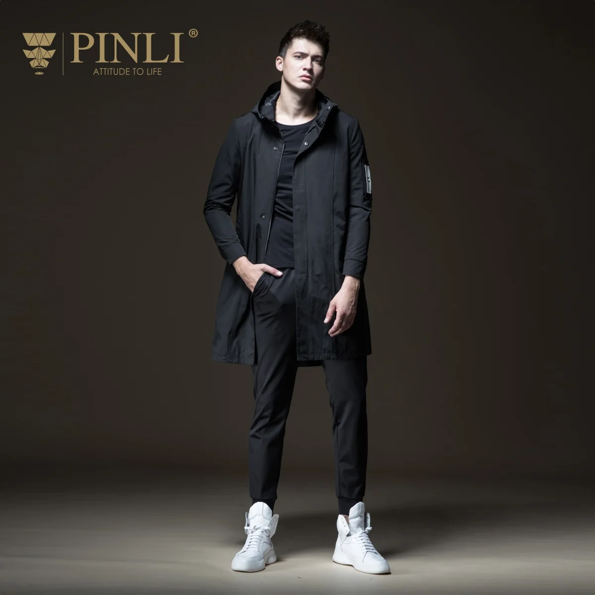 Мужское пальто куртка Пыльник Pinli B183603176 2019|Плащи и тренчи| |