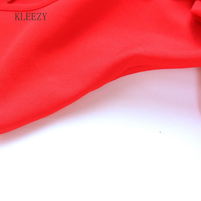 KLEEZY одно плечо гофрированное вечернее платье H2596|bodycon dress|evening partyone shoulder |