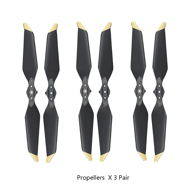 Golden 3 Pair Originl DJI Mavic Pro Platinum пропеллеры для оригинальных DJI Mavic Pro Аксессуары малошумный быстросъемный пропеллер - Цвет: Golden 3 Pair