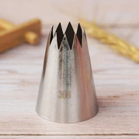 366 large open star piping nozzle cake decorating tools stainless steel icing cream nozzles bakeware pastry tips