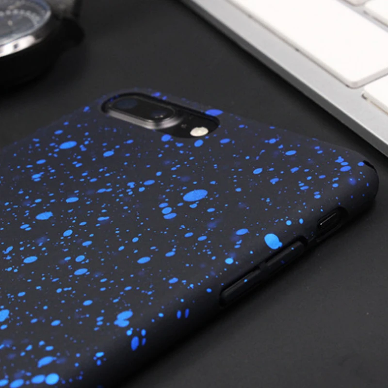 Новый матовый чехол с 3d-изображением звездного неба для iPhone 7 Ультратонкий