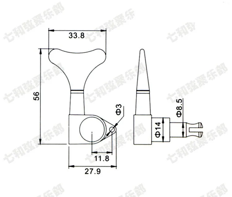 Золотые электрические колышки для настройки бас гитары 2L2R тюнеры машинная