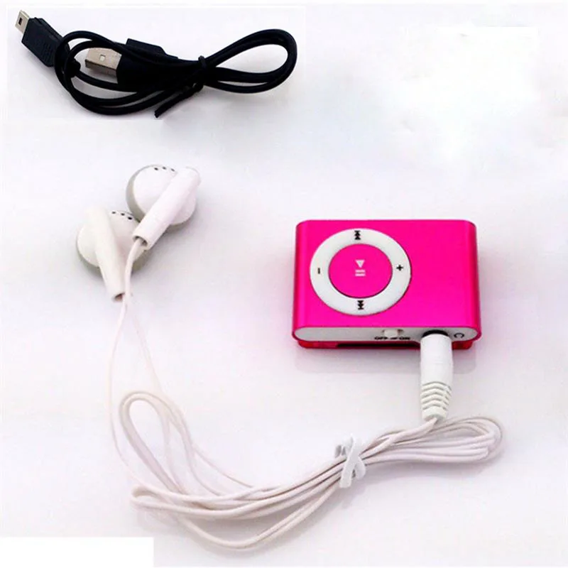 30 шт. цветной mp3 плеер мини Mp3 музыкальный Micro TF слот для карты USB спортивный порт с