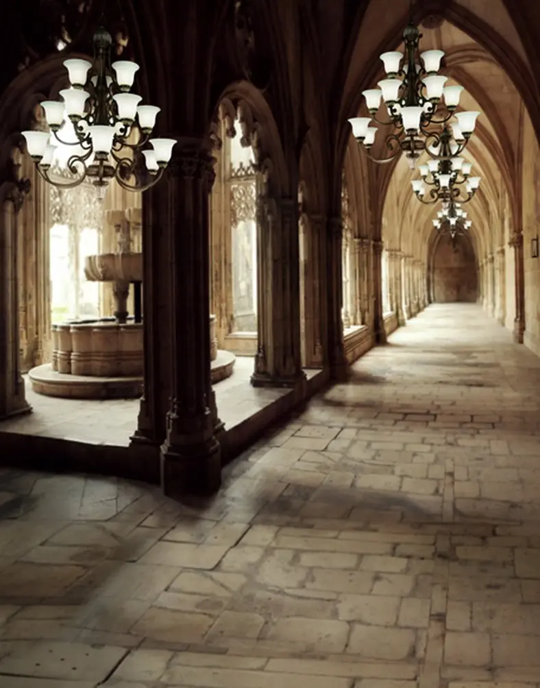 

5x7ft Stone Floor Corridor Photography Backdrops Photo Props Studio Background