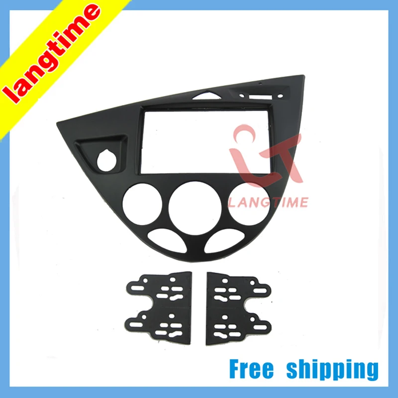 Автомобильная установка DVD рамка, DVD панель, Dash комплект, фасции Для 06 Ford Fiesta/Focus, 2DIN(европейский, LHD