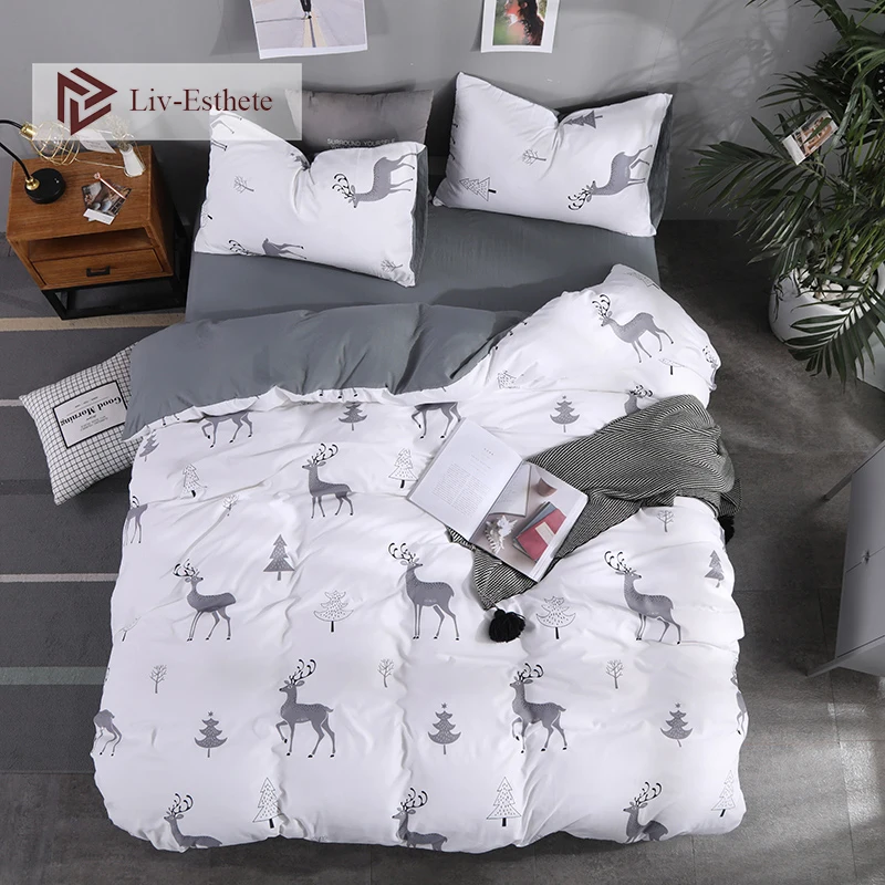 Liv Esthete 2019 новый комплект постельного белья с оленем двуспальная королева