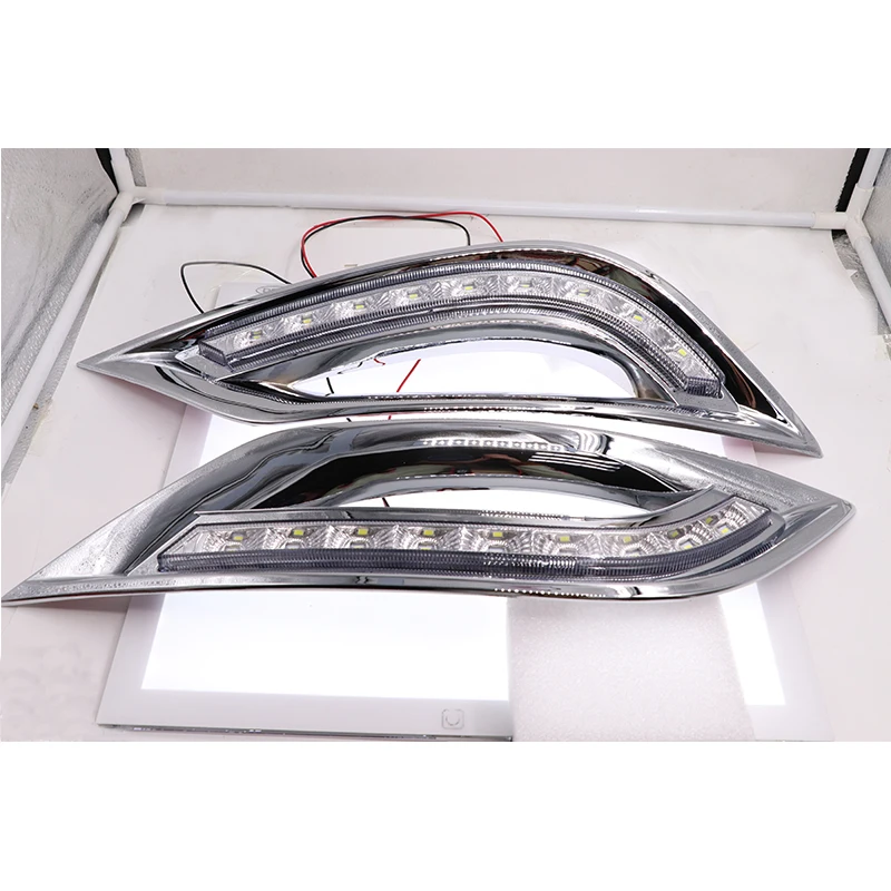 Дневные ходовые огни DRL 12 В желтые поворотные сигнальные для 2011 2013 Hyundai SONATA