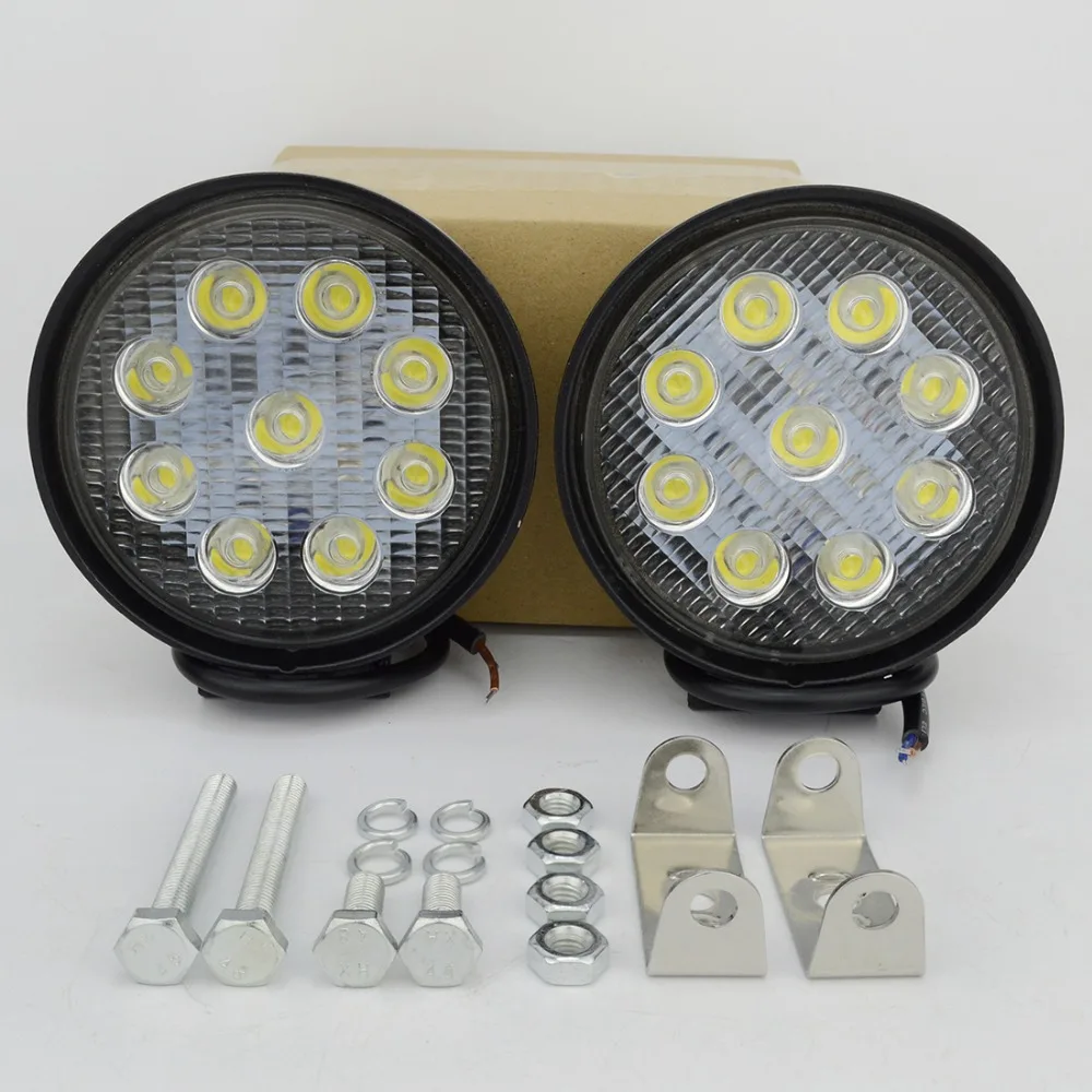 2 шт. 4inch ATV 27 Вт светодиодный рабочий светильник lamp12V Трактор Рабочий s бар пятно