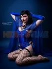 Bombshell Ворон косплей костюм наряд синий спандекс девушка Рейчел рот облегающий костюм на Хэллоуин девушка женский костюм кота