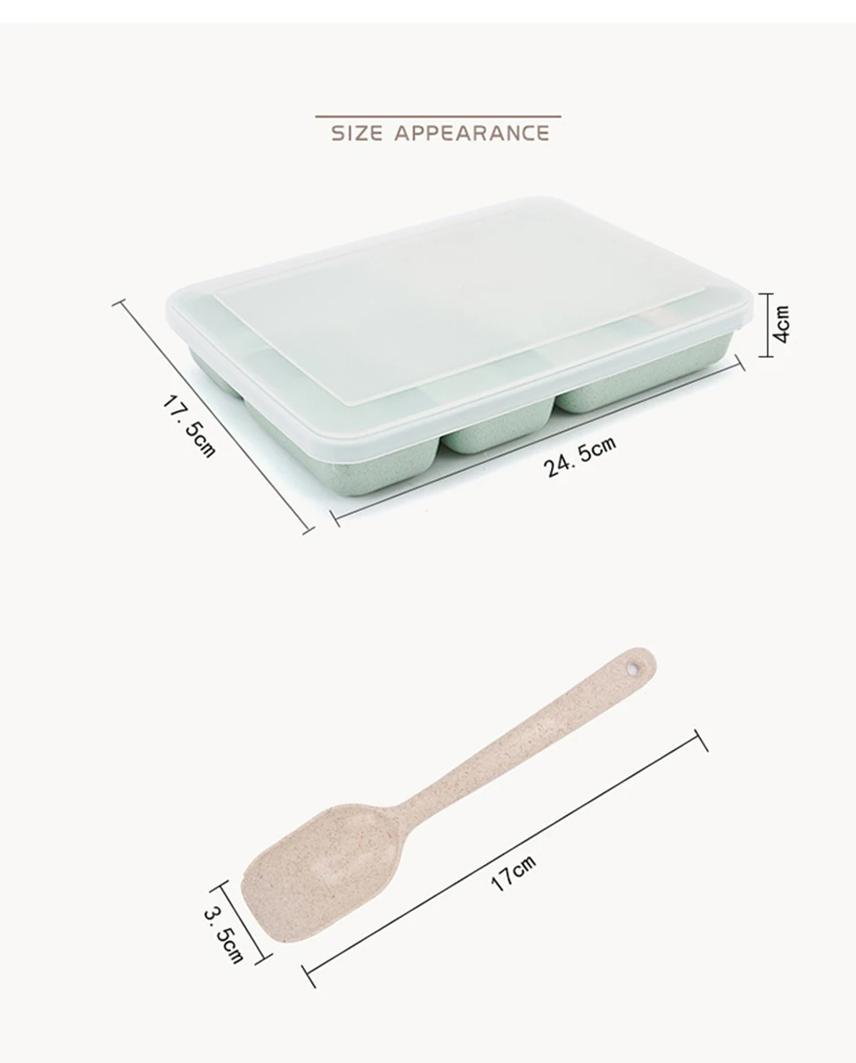 MICCK Microwavable Ланч-бокс для студентов, для пикника, офиса, школы, пшеницы, соломы, контейнер для еды, Экологичная теплоизоляция, Bento box
