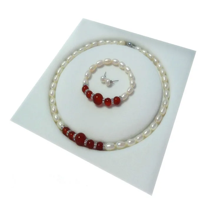 Вечная Свадьба Женский подарок Слово 925 натуральный жемчуг камень 3 набора