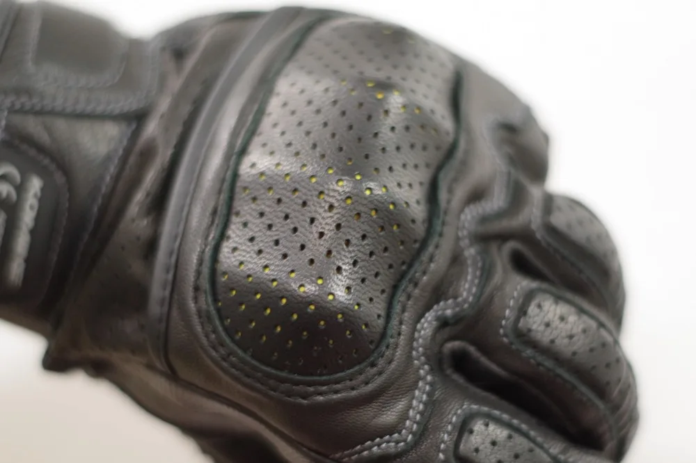 Перфорированная кожаная перфорированная Защитная перчатка для мужчин