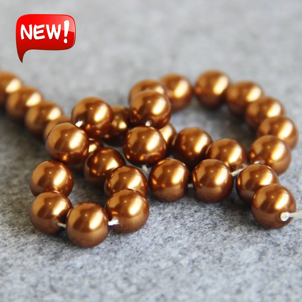 Жемчужные бусины ракушки для ожерелья и браслета 10 мм|pearl beads|designer beadsshell pearl beads |