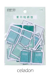 celadon 45 шт./упак. Kawaii милые Цвет индекс Стикеры дневник маркер планировщик Стикеры s для скрапбукинга, школьные принадлежности пуля журнал sl1861 - Цвет: celadon