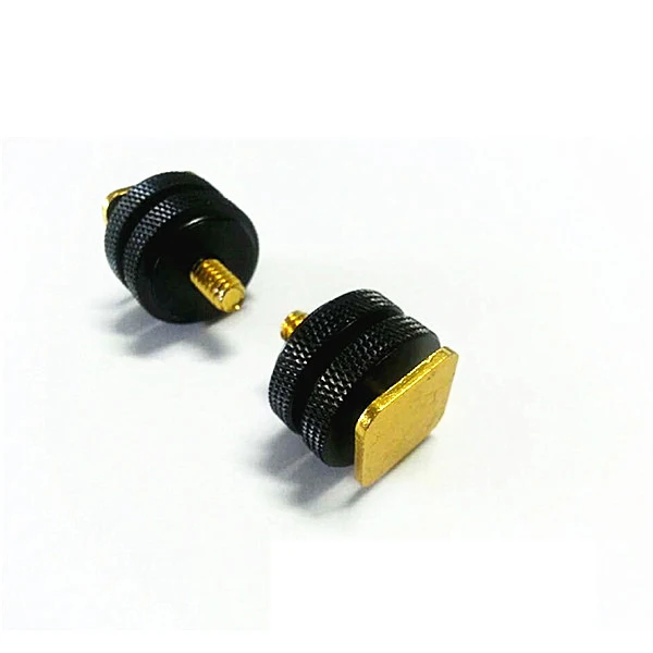 10 шт./лот Новый 1/4 &quotштатив золотой винт с двойным слоем для вспышки Горячий