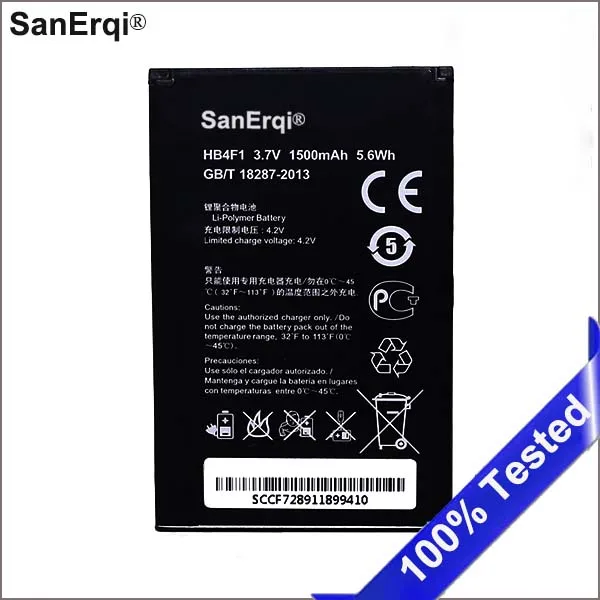 

SanErqi HB4F1 1500Mah Battery for Huawei M860 Ascend U8800 IDEOS X5 T8808D G306T C8800 E5 C8600 U8520 EC5321u U8230 Battery