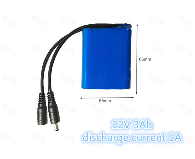 18650 ячеек 12V аккумулятор 3Ah 6Ah 9Ah 12Ah BMS литий ионный 12 6 V открытый стерео звук