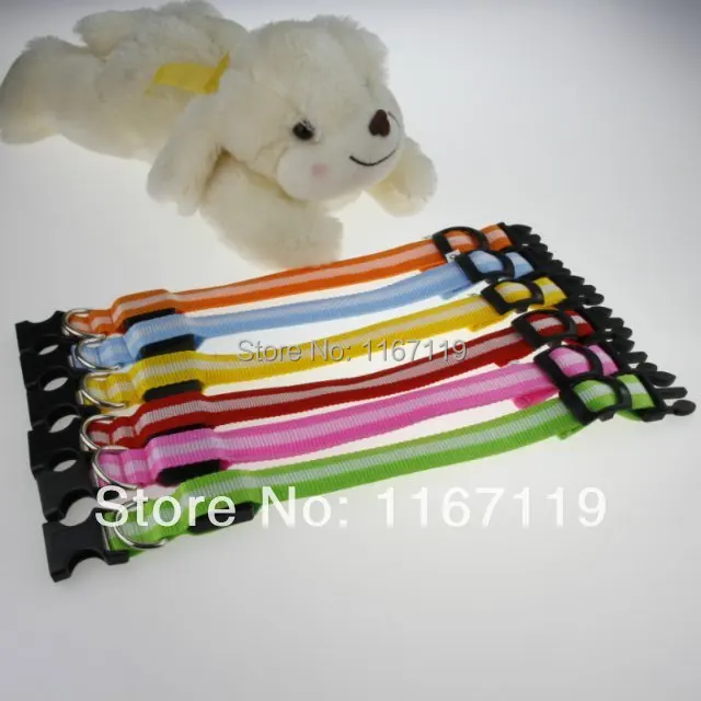 Wholesale 2pcs/lot Hot sale Safety LED Dog Flashing Collar 8 colour 4size | Дом и сад