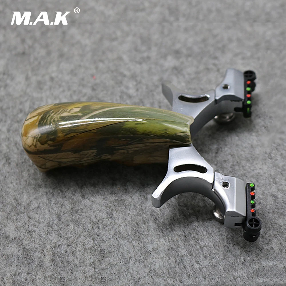 Рогатка из цинкового сплава прямоугольный лук с плоским резиновым ремешком для