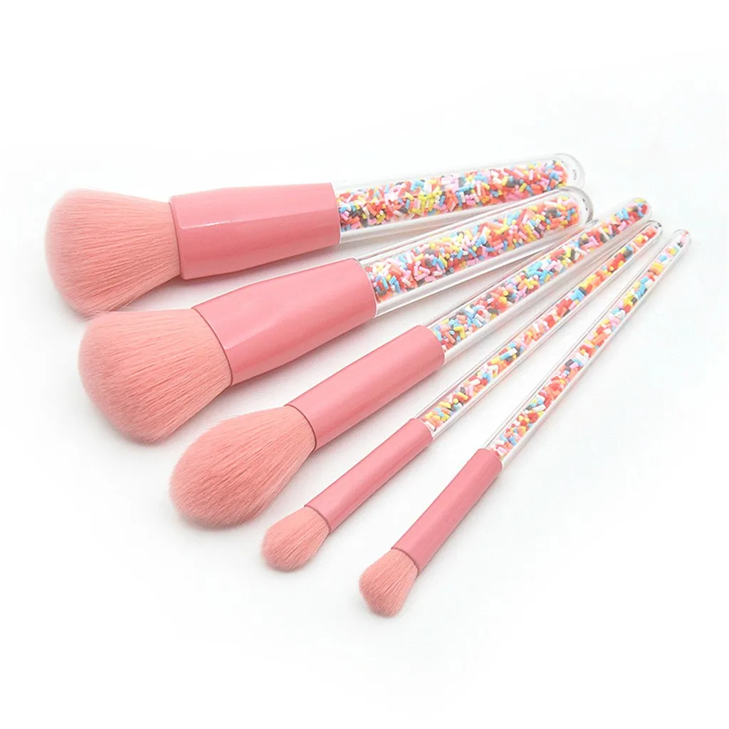OutTop ColorWomen 5 шт./компл. многоцветные пластиковые гранулы с прозрачной ручкой