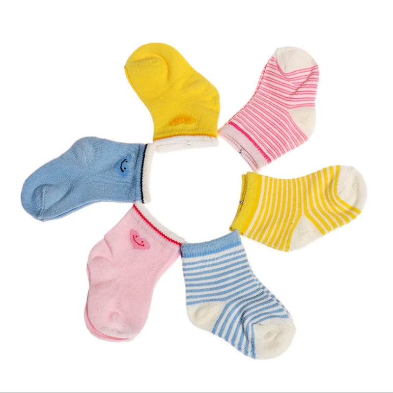 6 пар/упак. Детские носки дети младенческой Обувь для мальчиков девочек