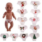 Трусики для кукол 24 с узором для 18-дюймовых американских и 43 см кукол новорожденных нашего поколения, подарок на день рождения ребенка
