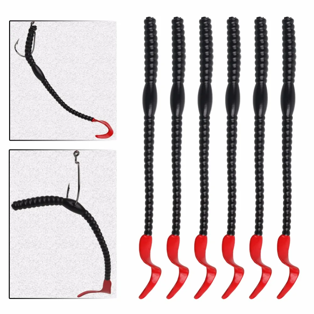 Sougayilang 20 штук приманка для рыбалки искусственная Мягкая приманка 2,5 г/0,08 унций длинные вьющиеся резиновые силиконовые приманки снасти
